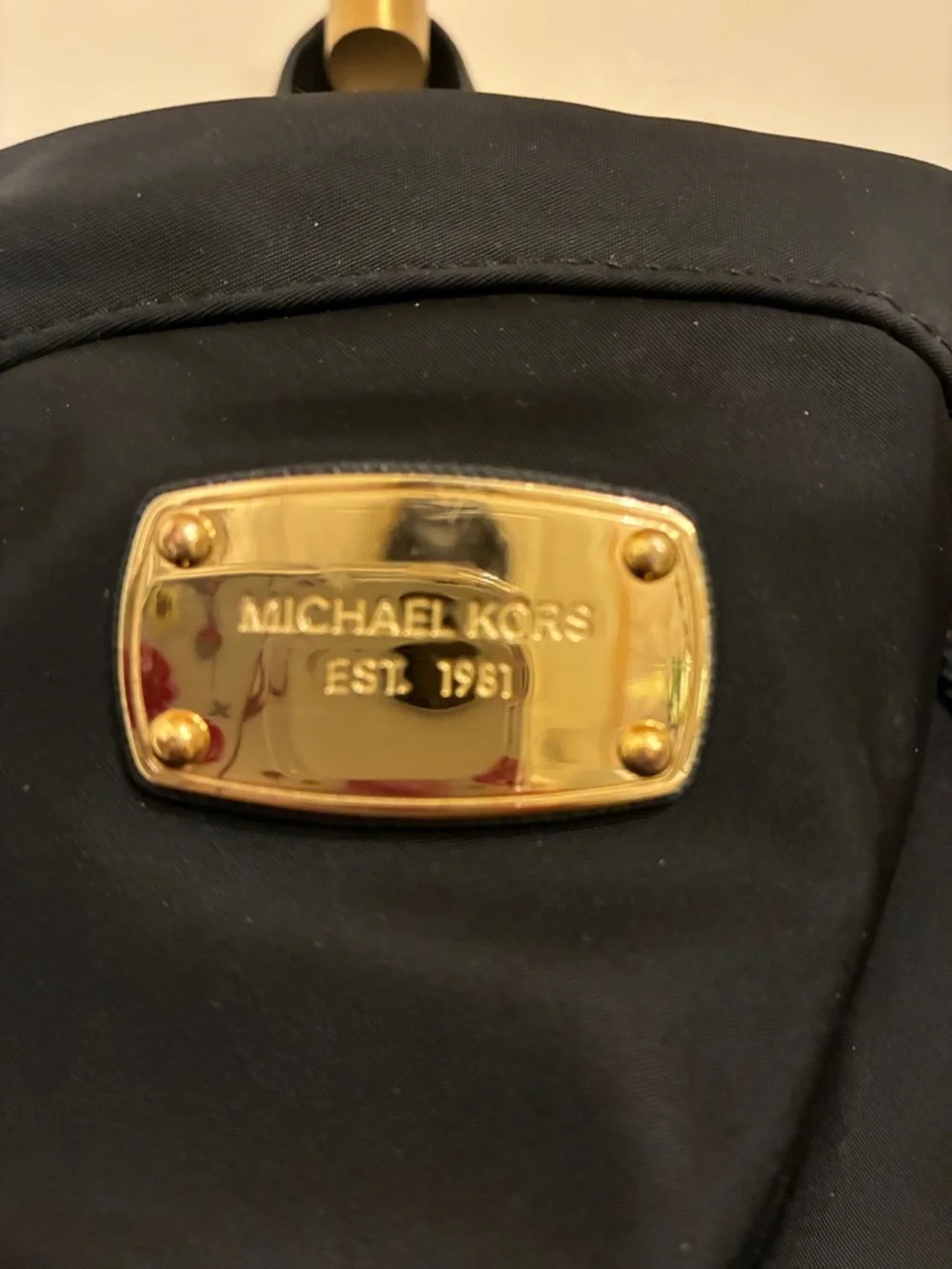 Michael Kors Black‎ Backpack with Gold Hardware